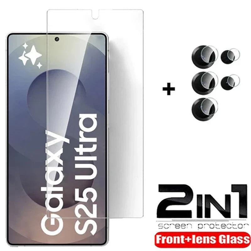 4-in-1 Panzerglas-Schutzfolie für Samsung Galaxy S25- und S24-Serie