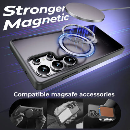Magnetische Hülle mit 360°-Standfuß für Galaxy S25 Ultra