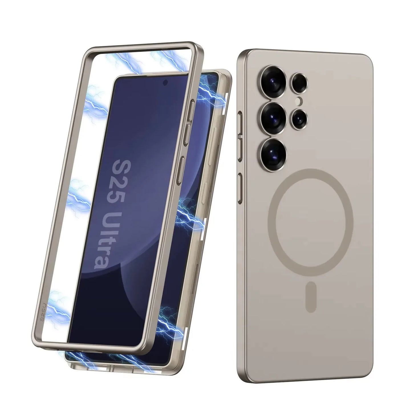 Magnetische Hülle mit Rundumschutz für Galaxy S25 Ultra