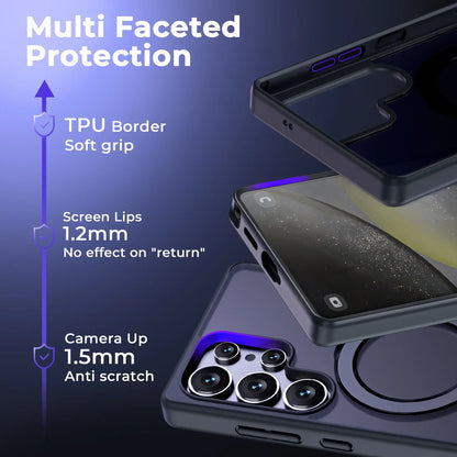 Magnetische Hülle mit 360°-Standfuß für Galaxy S25 Ultra