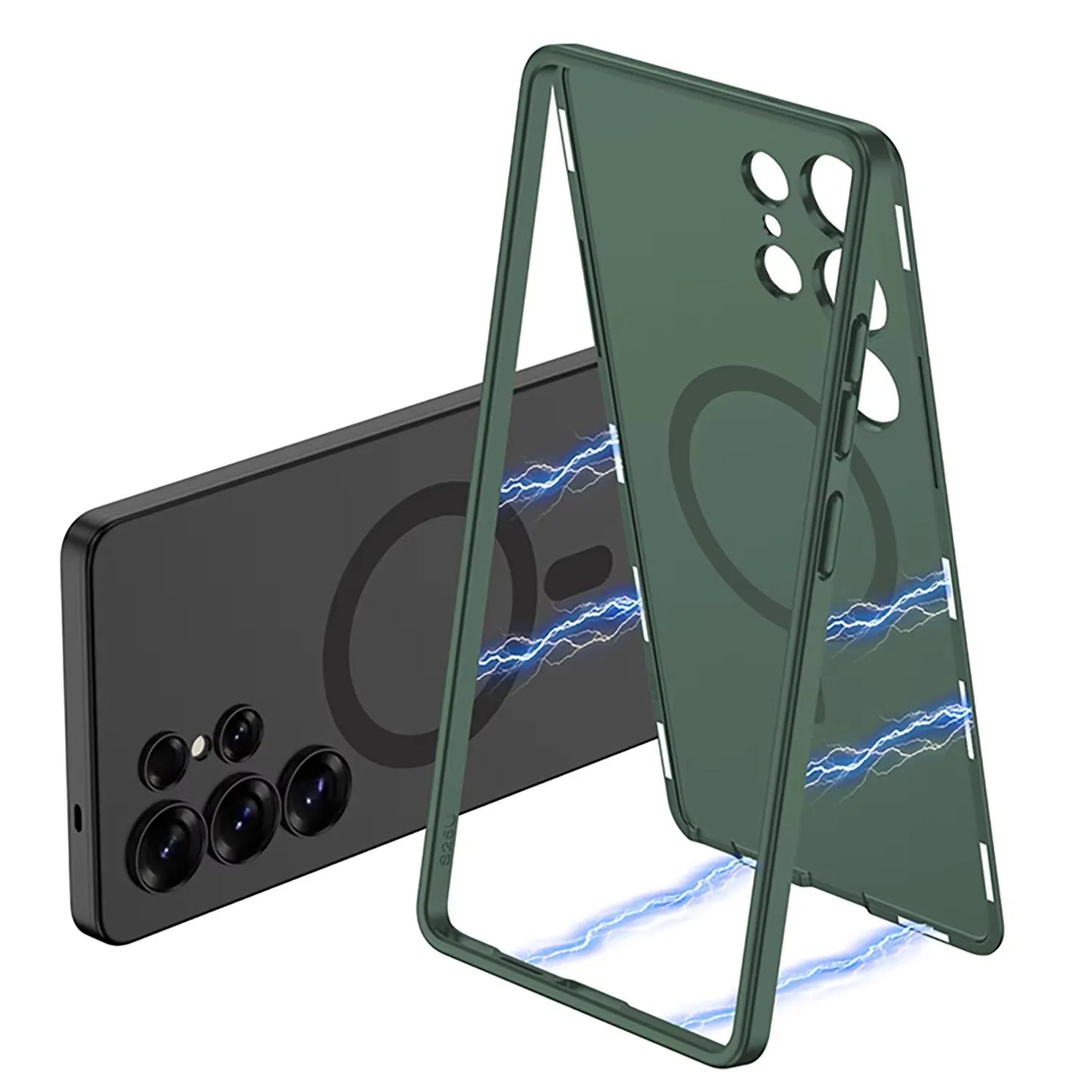 Magnetische Hülle mit Rundumschutz für Galaxy S25 Ultra