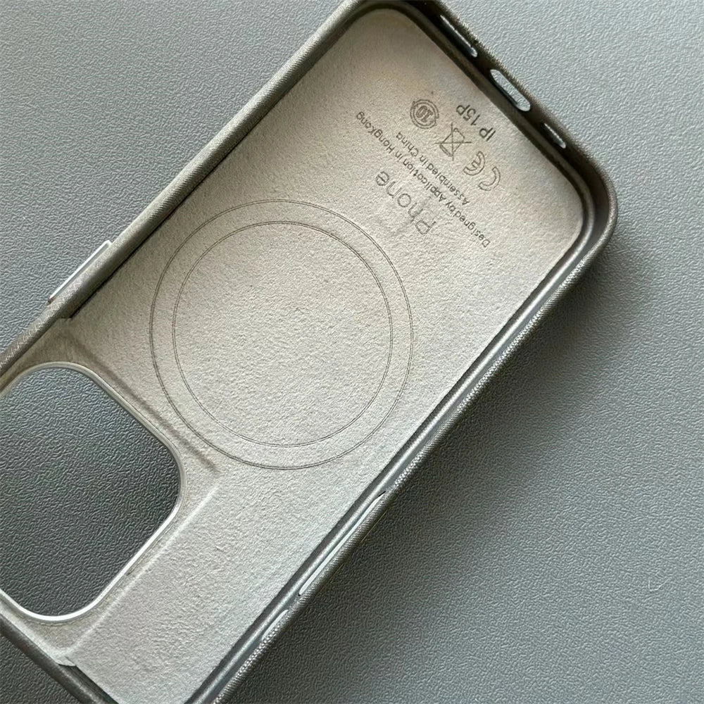 Stoßfeste Camouflage-Lederhülle für iPhone