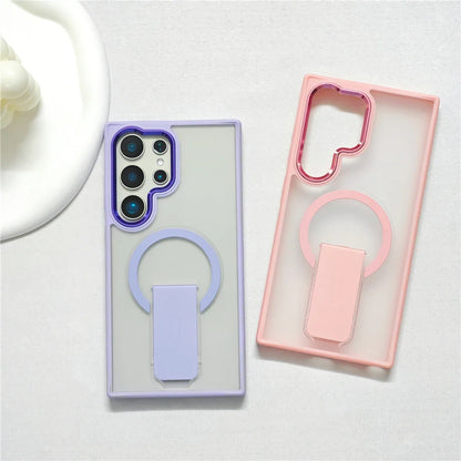 Magnetische Rüstungshülle mit Standfuß für die Galaxy S25-Serie