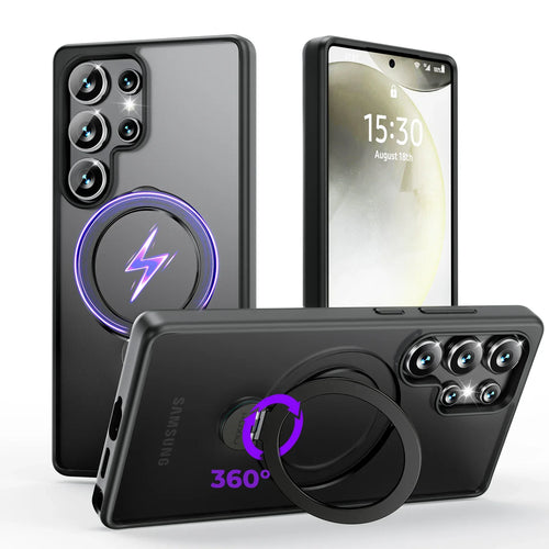 Magnetische Hülle mit 360°-Standfuß für Galaxy S25 Ultra