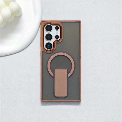 Magnetische Rüstungshülle mit Standfuß für die Galaxy S25-Serie
