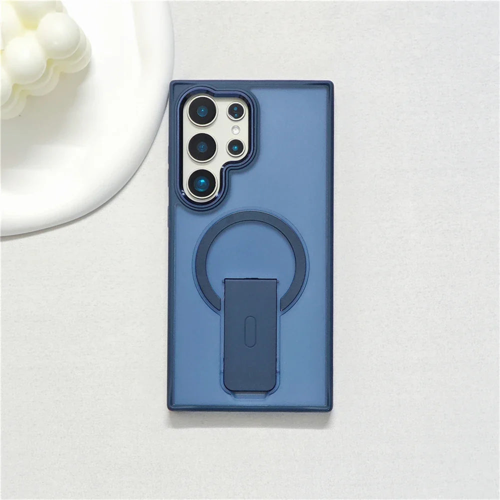 Magnetische Rüstungshülle mit Standfuß für die Galaxy S25-Serie