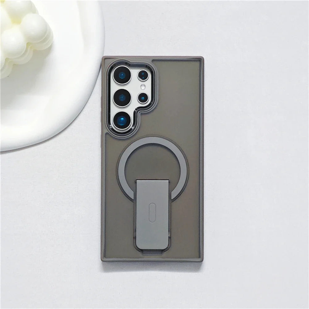 Magnetische Rüstungshülle mit Standfuß für die Galaxy S25-Serie