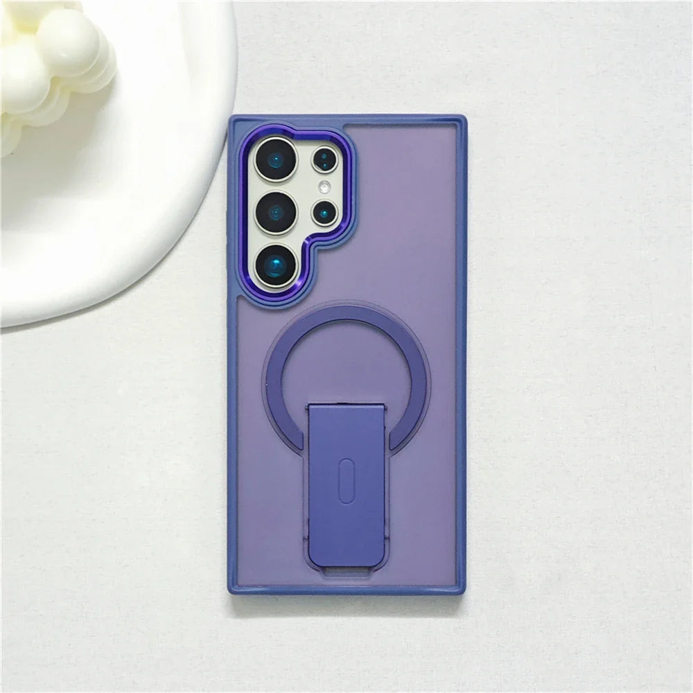 Magnetische Rüstungshülle mit Standfuß für die Galaxy S25-Serie